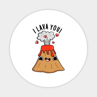 I Lava You Cute Volcano Pun Magnet